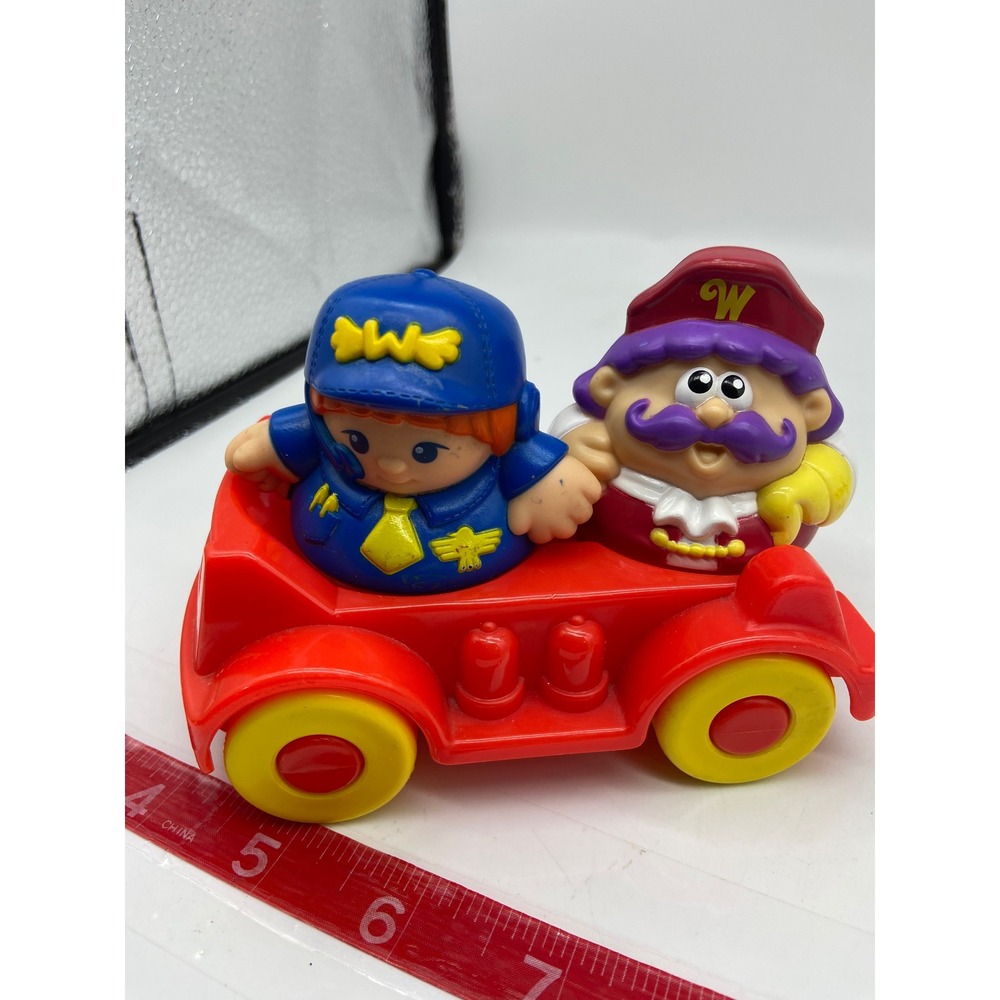 Playskool Weebles Figures Red Car Lot Pilot Royal Purple 1997 2004 - Picture 2 of 8